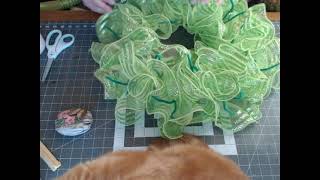 New to wreath making Learn to make a wreath base using 5 different methods and 1 roll of mesh [upl. by Boehike]