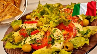 Mozzarella saláta  insalata di mozzarella   RezsóKonyha [upl. by Grimonia]