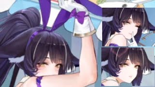 【Azur lane】IJN Musashi LIVE2D Bunny hide【アズールレーン】武蔵 L2D バニー 隠し【アズレン】【碧藍航線】兔女郎 特殊互動 隱藏彩蛋 [upl. by Lamok]