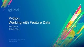 Python Working with Feature Data using ArcPy [upl. by Animrac]