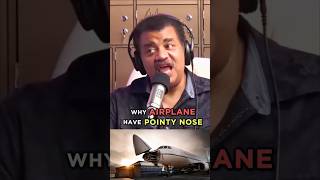 Why Airplane ✈️ Have Pointy Nose w Neil deGrasse Tyson shorts podcast neil airplane joerogan [upl. by Ellezaj739]