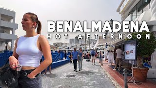 Benalmadena Spain Hot Afternoon April 2024 Update Costa del Sol  Málaga 4K [upl. by Ahsotan]