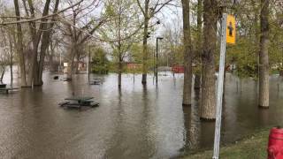 Inondation Marina Centre de plaisance municipal de pierrefonds [upl. by Esoj804]