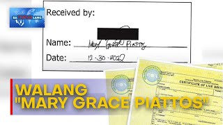 quotMary Grace Piattosquot hindi lumabas sa database ng PSA  STL [upl. by Hcelemile]