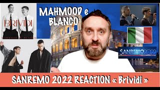 SANREMO 2022 REACTION  MAHMOOD e BLANCO quotBrividiquot Live  SUBTITLES in 8 Languages 😊 [upl. by Engleman]