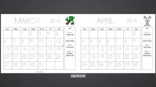 Visual Color Coded Calendars for Special Education [upl. by Dominga298]