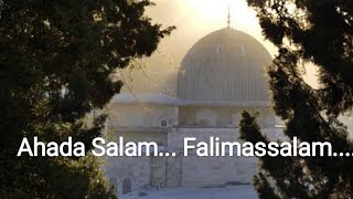 Haza Salam  Ahada Salam  Arabic Lyrics  English  Vocal [upl. by Westhead636]