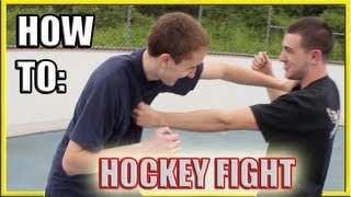 How to Fight Hockey Fighting vs Street Fight Techniques [upl. by Elocal]