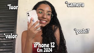 COMPREI UM IPHONE 12 128gb UNBOXING CAPINHA TUOR📱💖✨ [upl. by Kiri988]