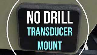 Transom Transducer Mount without drilling into hull [upl. by Idnyc289]