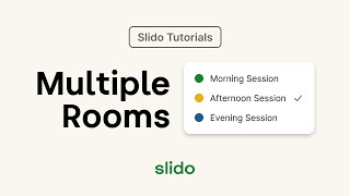 Multiple Rooms ⎸ Slido Tutorial [upl. by Elleynod]