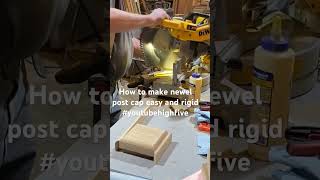 Tips How To Make Newel Post Cap Easy amp Rigid tips carpenter carpentry woodworking youtube [upl. by Faucher]