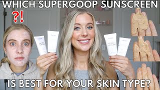 Supergoop Sunscreens Unseen Sunscreen Glowscreen Mineral Sheerscreen amp Mineral Mattescreen Review [upl. by Ingemar]