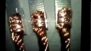 copper wire with coated copper sheet ultrasonic welding [upl. by Ilime]