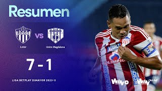 Junior vs Unión Magdalena resumen y goles  Liga BetPlay Dimayor 20232  Fecha 10 [upl. by Akire889]