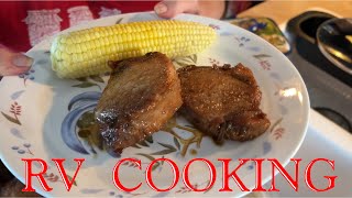 Brown Sugar Pork Chops  RV Cooking [upl. by Elamef467]