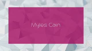 Myles Cain  appearance [upl. by Medardas880]