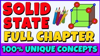 Solid State  Class 12  Full Chapter  One Shot [upl. by Nanah]