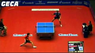 Vladimir Samsonov vs Bastian StegerEuropean Championships 2012 [upl. by Andy923]