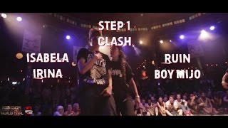 Isabela amp Irina VS Ruin amp Boy Mijo  step 1 Clash  Fusion concept 2015 [upl. by Leanna]