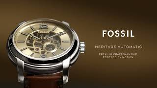 Introducing the Fossil Heritage Automatic Watch  Fall 2024 Mens Collection [upl. by Aiksa]