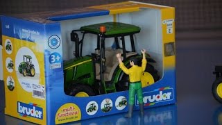 BRUDER TRACTORs NEW John Deere 5115 M [upl. by Airam]