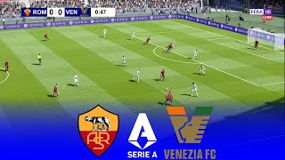 LIVE 🔴 AS ROMA vs VENEZIA  Lega Serie A 20242025 Italy  Full Match  eFootball Gameplay [upl. by Nnahgem]