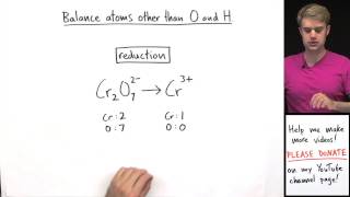 How to Balance Redox Equations in Acidic Solution Example 1 [upl. by Haisa]