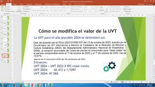 LaUnidad de Valor Tributario  UVT [upl. by Bainter161]