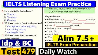 IELTS Listening Practice Test 2024 with Answers Real Exam  479 [upl. by Ellecrad]