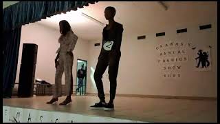 Grade 8 showcasing their garments Onawa SS fashion show 2023 [upl. by Llevad]