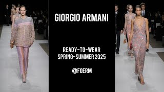 Giorgio Armani RTW SpringSummer 2025 BEST LOOKS [upl. by Eseuqram]