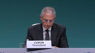 COP29 Speech COP29 Baku Press Conference dub Cop29 President 1630hrs [upl. by Thrift]