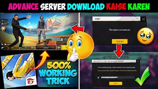 THIS REGION IS NOT OPEN YET ADVANCE SERVER ACTIVATION CODE ff HOW TO DOWNLOAD ADVANCE SERVER OB45 [upl. by Phalan]