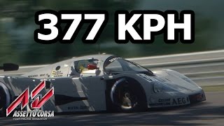 Assetto Corsa  Sauber C9  Topspeed Run [upl. by Moon]