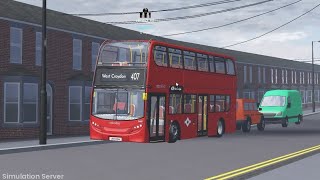 Roblox Croydon  Route 407 to West Croydon  Simulation Servers [upl. by Eentruok164]