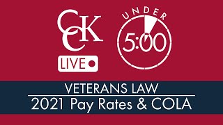 2021 VA Disability Pay Rates With Pay Chart [upl. by Frasier]