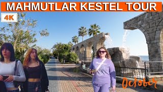 Alanya Mahmutlar  Mahmutlar Kestel Beach Tour 2024  Mahmutlar Beach Street  Alanya Antalya 4K 60F [upl. by Anorahs]