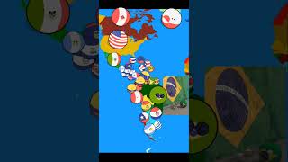 Brasil bailando con su perro insano 🤑👍 créditos al el del audio countryballs coutriballs humor [upl. by Aihcats]