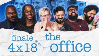 The Office  4x1819 Goodbye Toby  Group Reaction [upl. by Aiuqet]