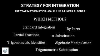 Integration Strategy  1st Year Mathematics [upl. by Gonyea]