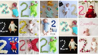 Baby girl 2 month old diy ideas  Baby month wise photography Two month  baby Idea baby photoshoot [upl. by Alebasi378]