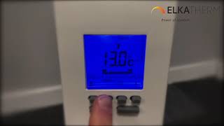 ELKAtherm UK  Programming Integrated Digital Stat [upl. by Neelhtac]