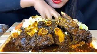 Chicken leg piece with rice eating video😲😲 [upl. by Salkin]