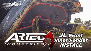 Artec Industries JL Front Inner Fender Install [upl. by Lev]