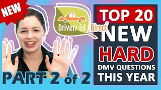 Part 2 10 NEW DMV Test Questions 2024  From Easy to Hard Dont Miss These DMV Test Brain Busters [upl. by Odawa]