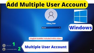 How to Create Multiple User Account in Windows 1011  How to create Guest Account in Windows [upl. by Anees]