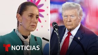 Así dice Sheinbaum que le hará frente al plan de deportaciones masivas de Trump  Noticias Telemundo [upl. by Enyamart]