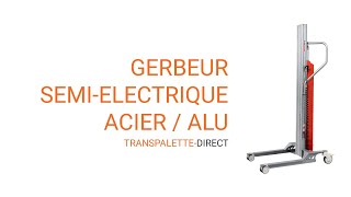 Gerbeur semi électrique polyvalent  transpalettedirect [upl. by Asilrahc]