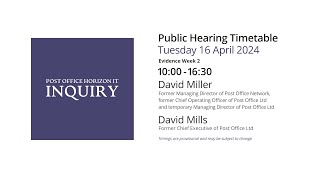 David Miller  Day 121 AM 16 April 2024  Post Office Horizon IT Inquiry [upl. by Hanahsuar]